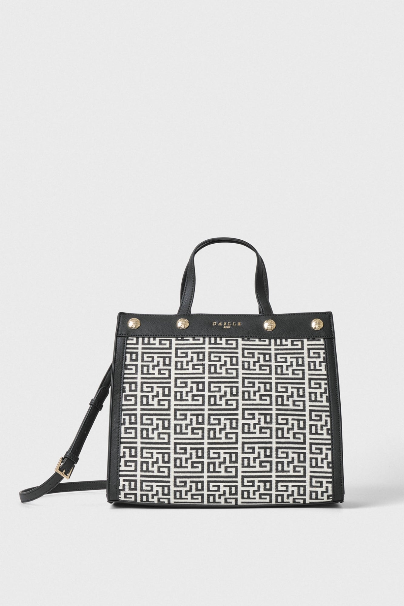 BORSE GAELLE PARIS AI25 -  Reg Shopper In Canvas Nero - GAACW01199