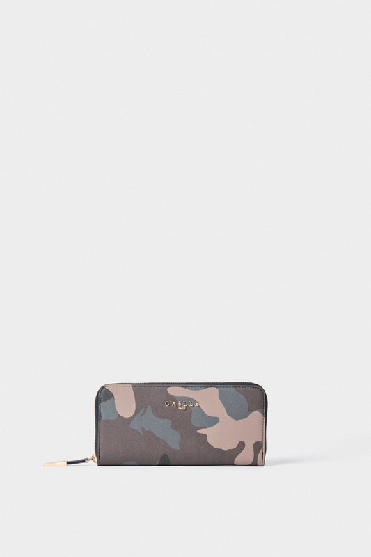 BORSE GAELLE PARIS AI25 - Portafoglio Reg Zip Around In Ecopelle Camouflage - GAACW01209