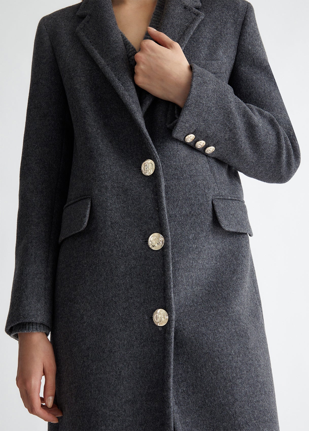 GIACCA LIU JO AI25 -   Cappotto slim in misto lana  -   CF4333